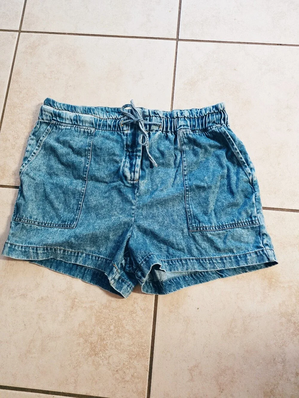 Anthropologie CURRENT ELLIOTT Denim Pull On Shorts - Picture 2 of 7